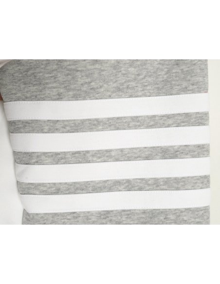 Thom Browne patchwork four-bar fleece hooded sweatshirt TSK1,Thom Browne