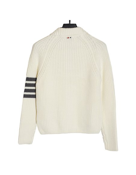 THOM BROWNE 20FW Chunky stitch zip lapel jacket,Thom Browne