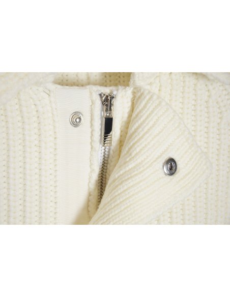 THOM BROWNE 20FW Chunky stitch zip lapel jacket,Thom Browne