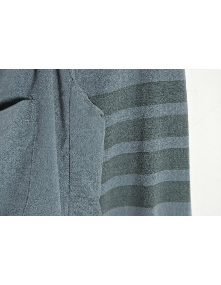 Thom Browne 23SS 4-Bar Smoked Flannel Long Sleeve Shirt Jacket,Thom Browne