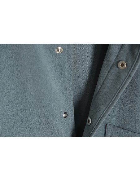 Thom Browne 23SS 4-Bar Smoked Flannel Long Sleeve Shirt Jacket,Thom Browne