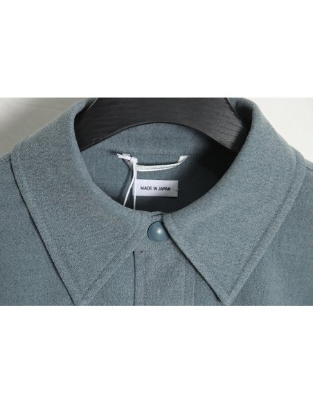 Thom Browne 23SS 4-Bar Smoked Flannel Long Sleeve Shirt Jacket,Thom Browne