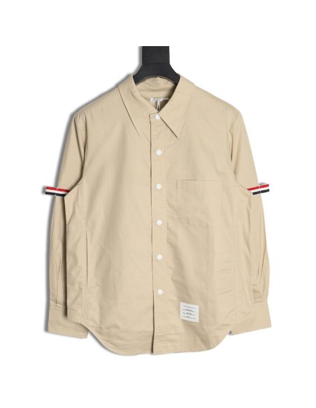 Thom Browne Double Sleeve Web Jacket Shirt,Thom Browne