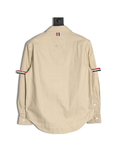 Thom Browne Double Sleeve Web Jacket Shirt,Thom Browne