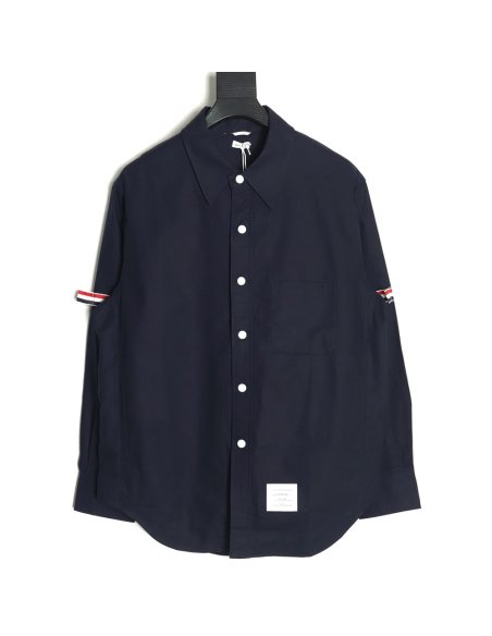 Thom Browne Double Sleeve Web Jacket Shirt TSK1,Thom Browne
