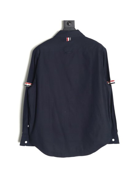 Thom Browne Double Sleeve Web Jacket Shirt TSK1,Thom Browne