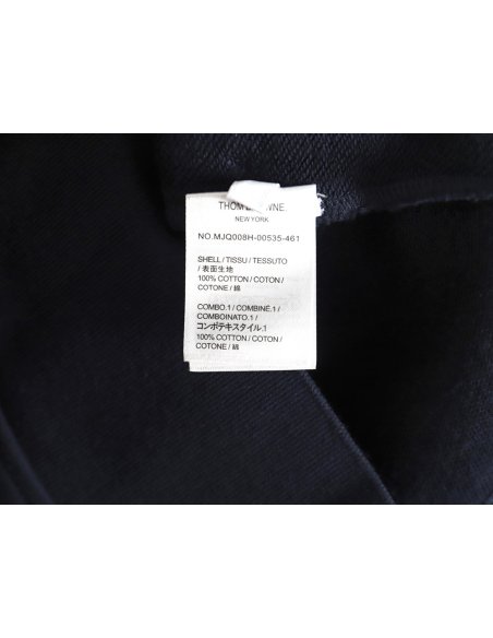 Thom Browne four-bar yarn-dyed zip-up jacket TSK1,Thom Browne