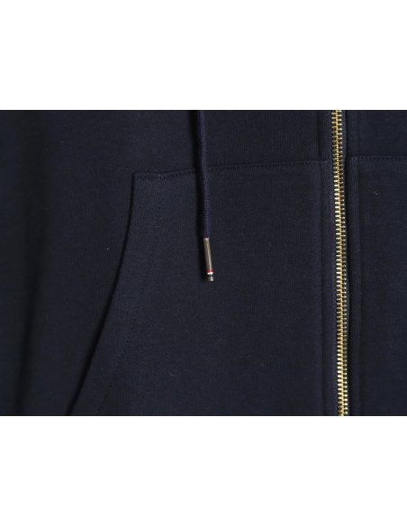 Thom Browne four-bar yarn-dyed zip-up jacket TSK1,Thom Browne
