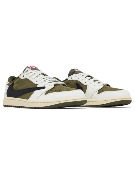 Travis Scott x Air Jordan 1 Low OG SP Medium Olive with high quality,best top AIR JORDAN 1 LOW