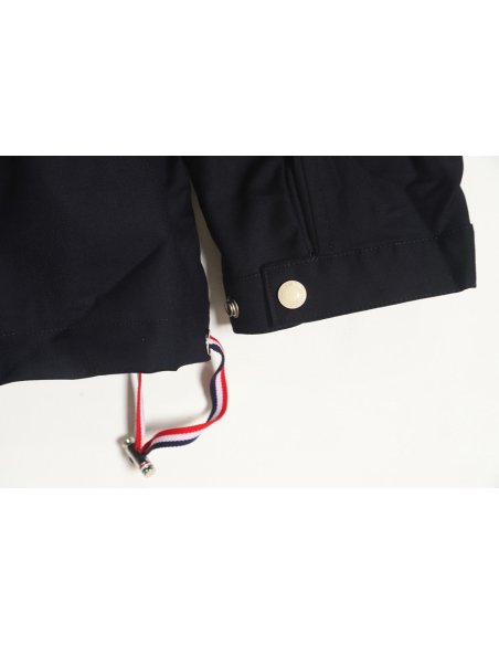 Thom Browne White Quad Bar Double Zip Jacket,Thom Browne