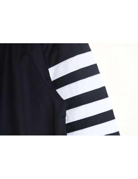 Thom Browne White Quad Bar Double Zip Jacket,Thom Browne