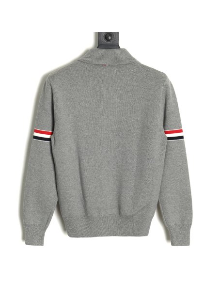 Thom Browne Zip-up jacket with webbing sleeves TSK1,Thom Browne