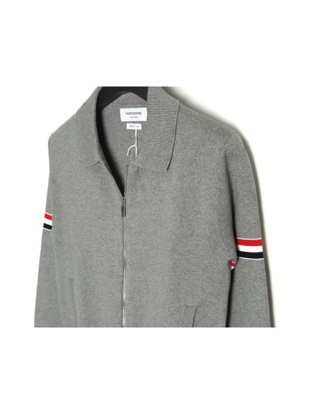 Thom Browne Zip-up jacket with webbing sleeves TSK1,Thom Browne