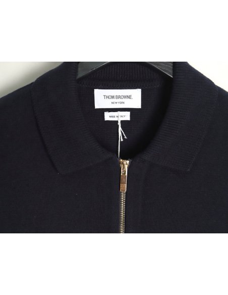 Thom Browne Zip-up jacket with webbing sleeves TSK2,Thom Browne