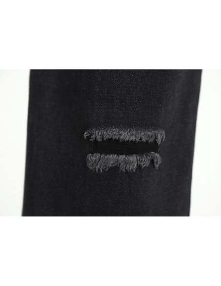 Chrome Hearts Classic Leather Label Cross Denim Trousers TSK3,Chrome Hearts
