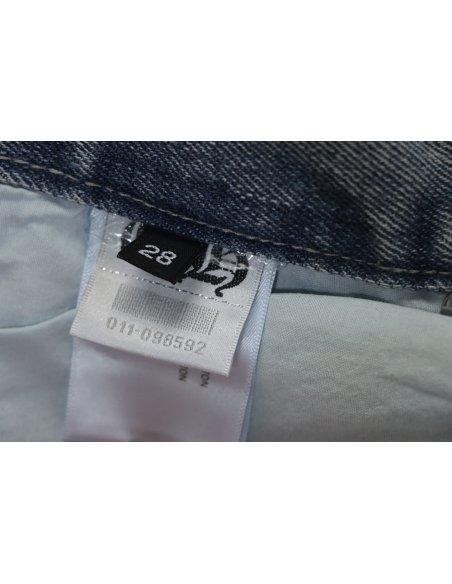 Chrome Hearts multicolor laser cross leather denim trousers,Chrome Hearts