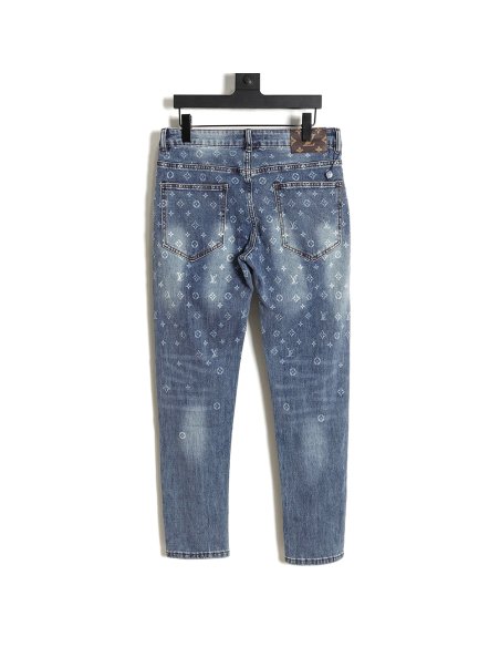 LouisVuitton full printed LOGO jeans on the back,Louis Vuitton