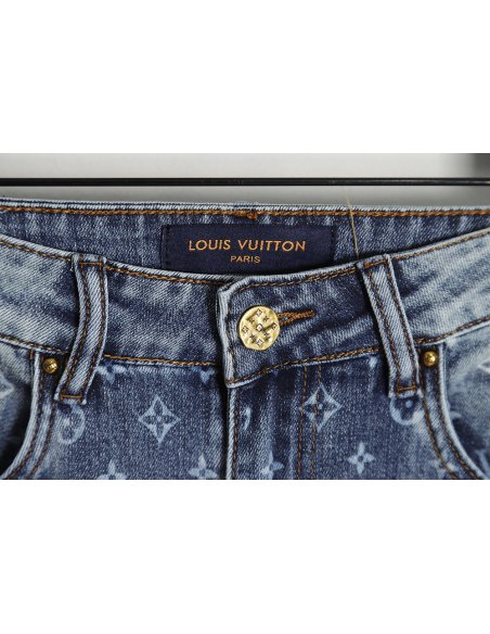 LouisVuitton full printed LOGO jeans on the back,Louis Vuitton