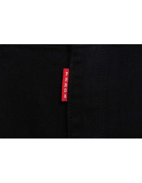Prada triangle denim trousers,Prada