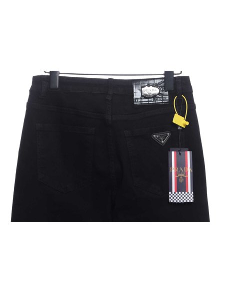 Prada triangle denim trousers,Prada