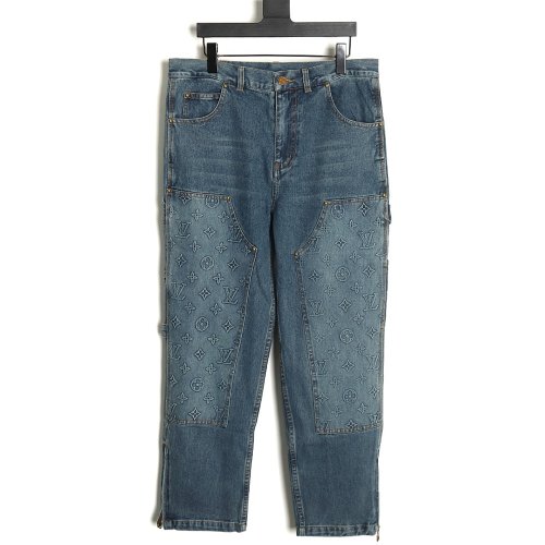 Louis Vuitton embossed monogram cargo jeans 29-32,Louis Vuitton