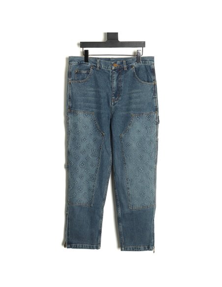 Louis Vuitton embossed monogram cargo jeans 29-32,Louis Vuitton