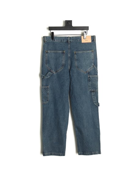 Louis Vuitton embossed monogram cargo jeans 29-32,Louis Vuitton