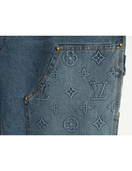 Louis Vuitton embossed monogram cargo jeans 29-32,Louis Vuitton