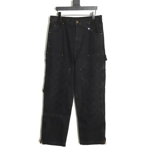 Louis Vuitton embossed monogram cargo jeans TSK1 29-32,Louis Vuitton