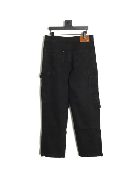 Louis Vuitton embossed monogram cargo jeans TSK1 29-32,Louis Vuitton