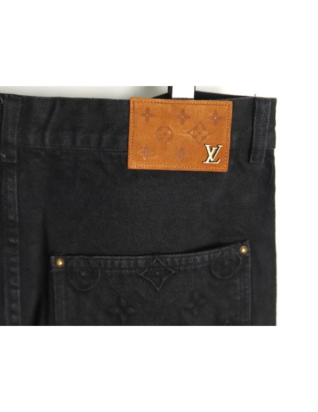 Louis Vuitton embossed monogram cargo jeans TSK1 29-32,Louis Vuitton