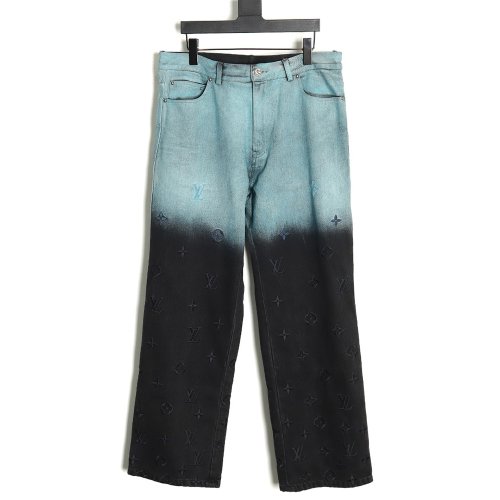 Louis Vuitton Gradient Jacquard Jeans,Louis Vuitton