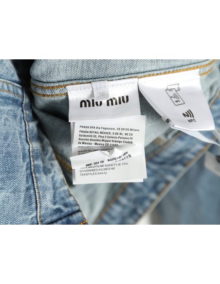 Miu Miu appliqu¨¦ denim jacket,Miu Miu