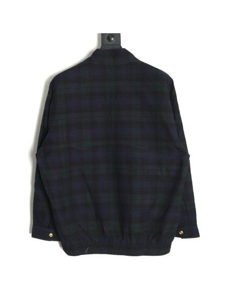 Miu Miu embroidered monogram check jacket,Miu Miu