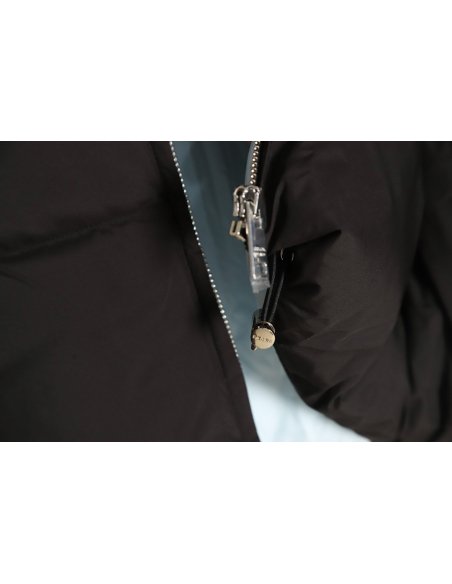 Prada inverted triangle stand collar short down jacket,Prada