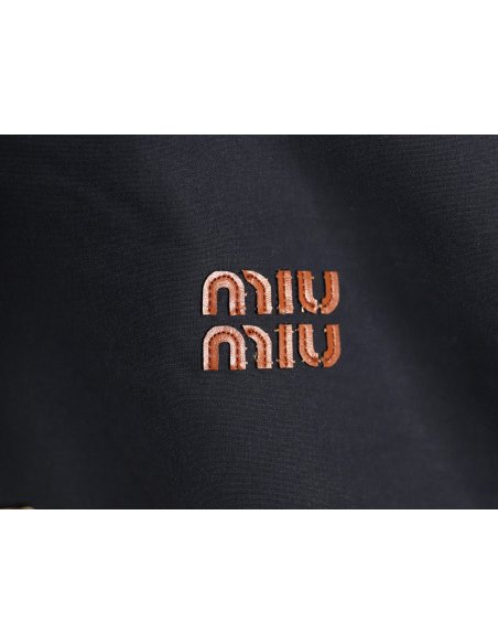 Miu Miu Panama cotton blend bomber jacket,Miu Miu