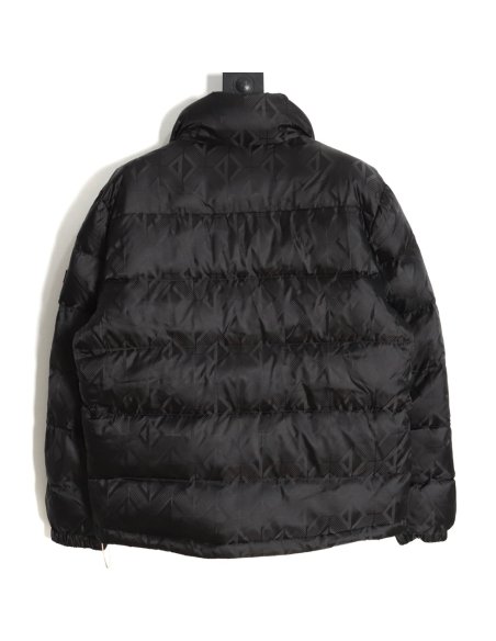 Dior 20FW all-over printed dark pattern diamond down jacket,Dior