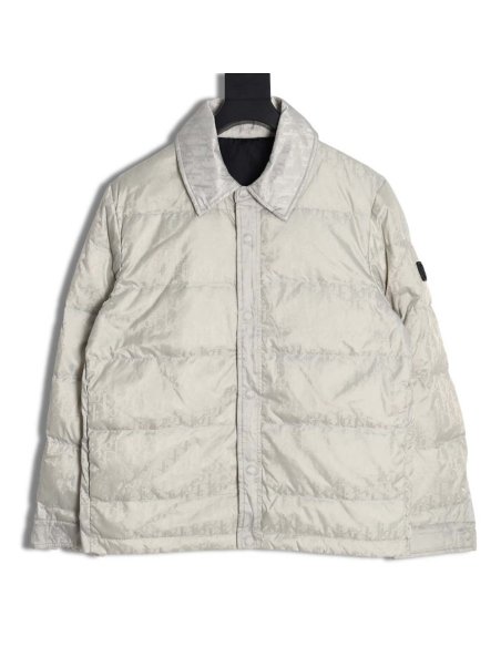 DIOR Dior all-over dark pattern presbyopic lapel down jacket,Dior