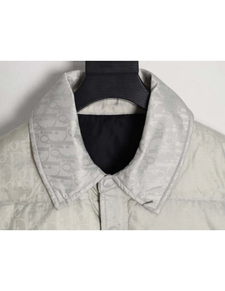 DIOR Dior all-over dark pattern presbyopic lapel down jacket,Dior