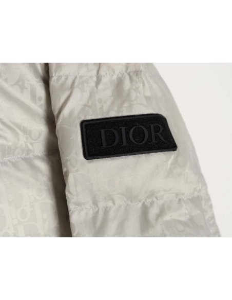 DIOR Dior all-over dark pattern presbyopic lapel down jacket,Dior