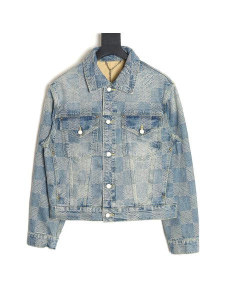 Louis Vuitton Checkerboard Denim Jacket,Louis Vuitton
