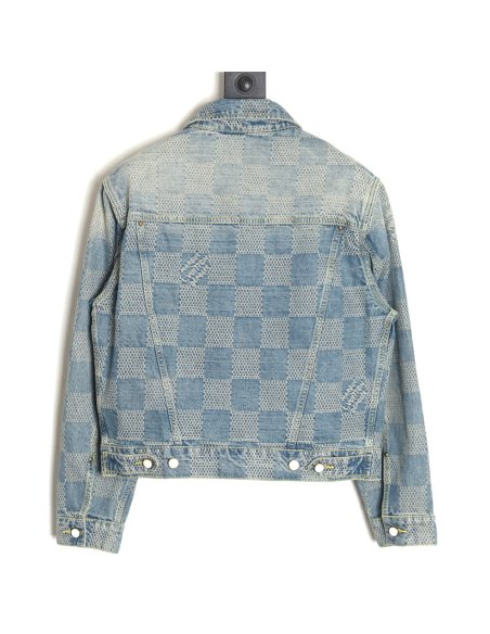 Louis Vuitton Checkerboard Denim Jacket,Louis Vuitton
