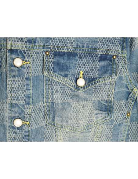 Louis Vuitton Checkerboard Denim Jacket,Louis Vuitton