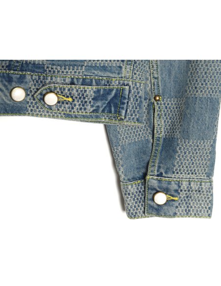 Louis Vuitton Checkerboard Denim Jacket,Louis Vuitton