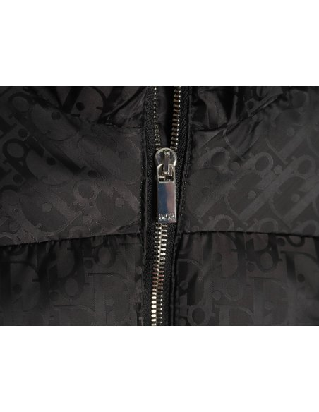 Dior full print dark pattern old flower down jacket TSK1,Dior