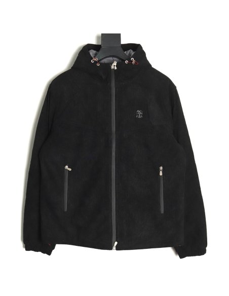 Brunello Cucinelli Corduroy Padded Hooded Jacket,Brunello Cucinelli