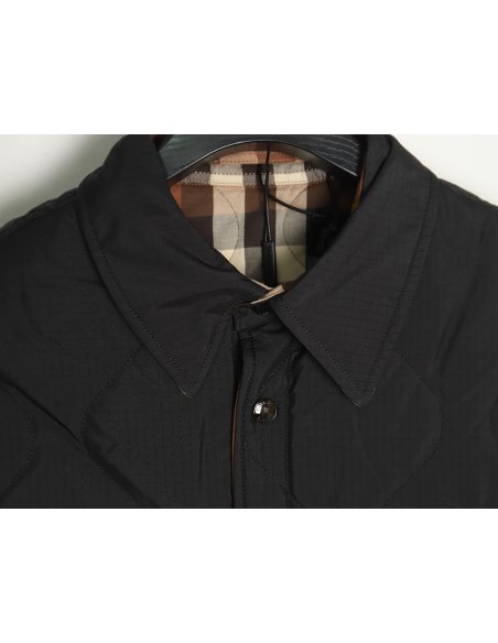 Burberry hem check reversible cotton jacket TSK1,Burberry