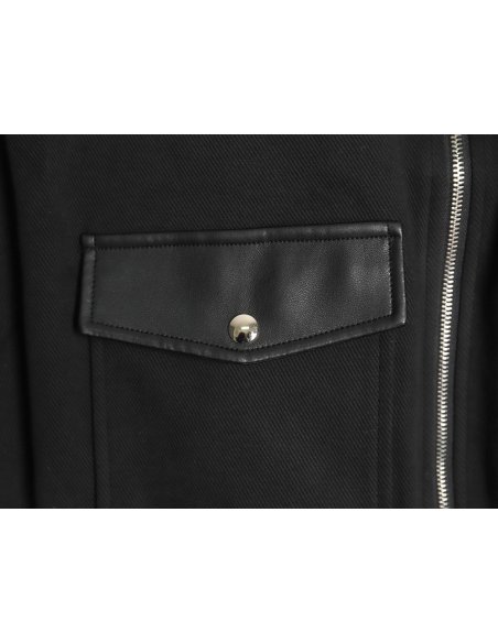 Loewe patchwork leather lapel jacket,Loewe