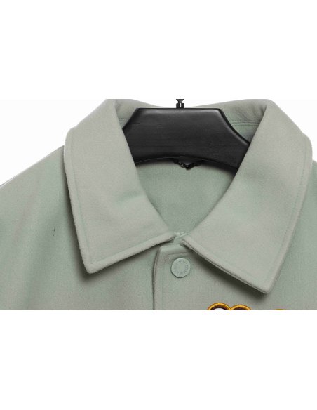 Louis Vuitton devils eye embroidered single-row baseball jacket,Louis Vuitton