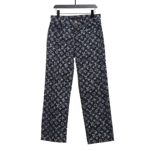 LV painted all-over tie-dye denim trousers,Louis Vuitton